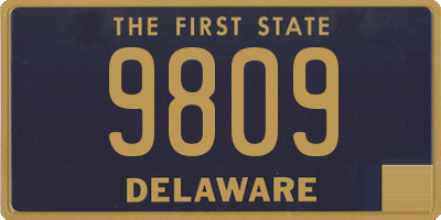 DE license plate 9809