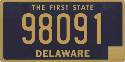 DE license plate 98091