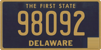 DE license plate 98092