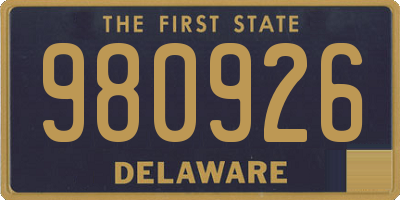 DE license plate 980926