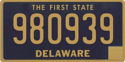 DE license plate 980939