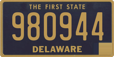 DE license plate 980944