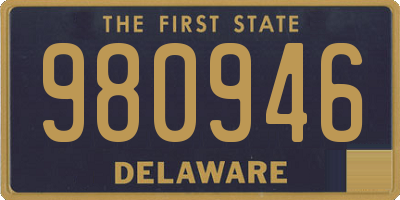 DE license plate 980946