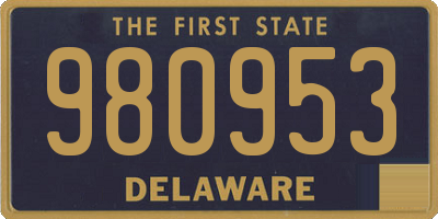 DE license plate 980953