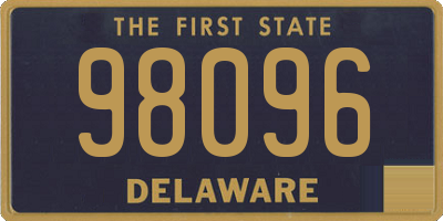 DE license plate 98096
