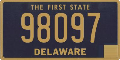 DE license plate 98097