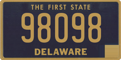 DE license plate 98098