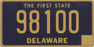 DE license plate 98100