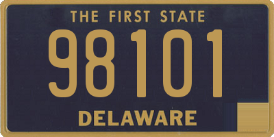 DE license plate 98101