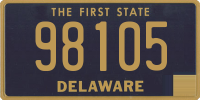 DE license plate 98105