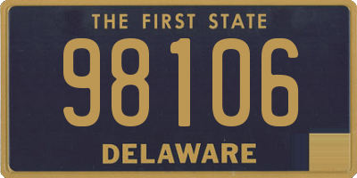 DE license plate 98106