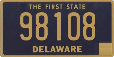 DE license plate 98108