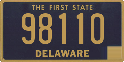 DE license plate 98110