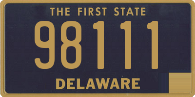 DE license plate 98111