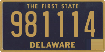 DE license plate 981114