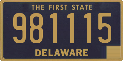DE license plate 981115