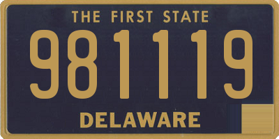 DE license plate 981119