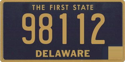 DE license plate 98112