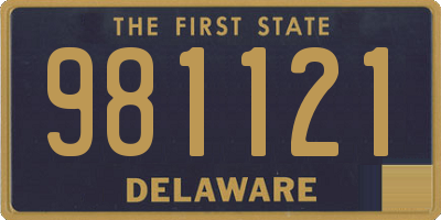 DE license plate 981121