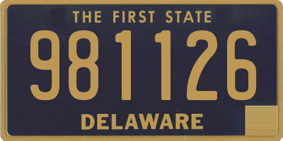 DE license plate 981126