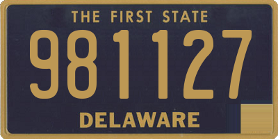 DE license plate 981127