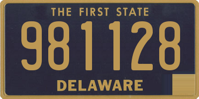 DE license plate 981128