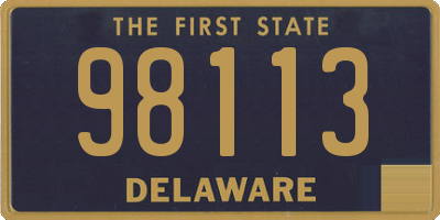 DE license plate 98113