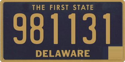 DE license plate 981131