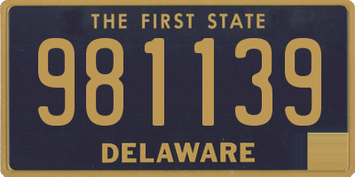 DE license plate 981139