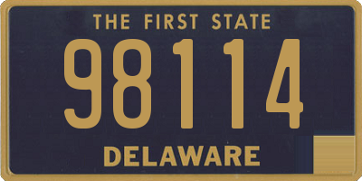 DE license plate 98114