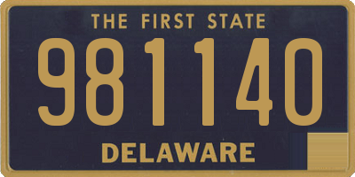 DE license plate 981140