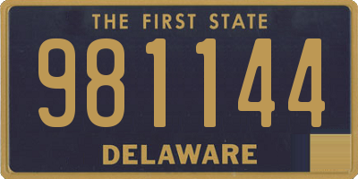 DE license plate 981144