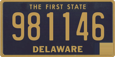 DE license plate 981146