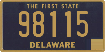 DE license plate 98115