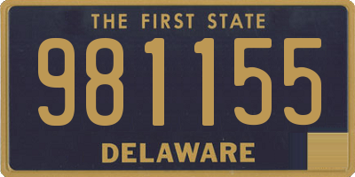 DE license plate 981155