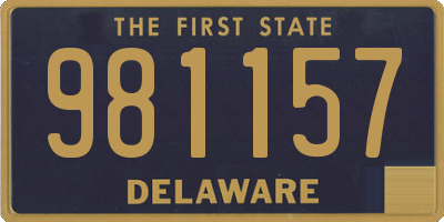 DE license plate 981157