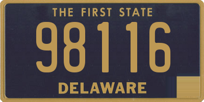 DE license plate 98116