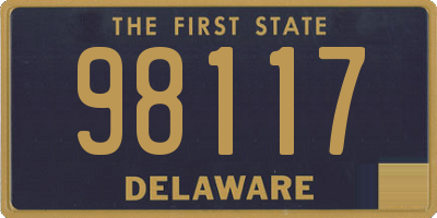 DE license plate 98117