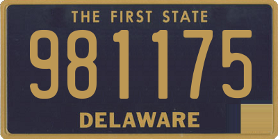 DE license plate 981175