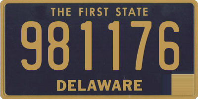 DE license plate 981176