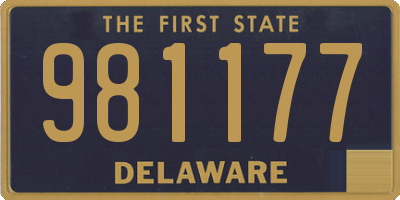 DE license plate 981177