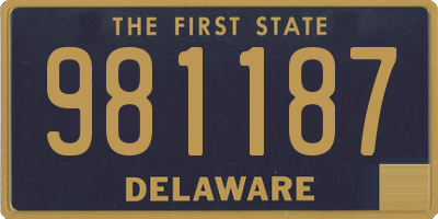 DE license plate 981187