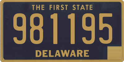 DE license plate 981195