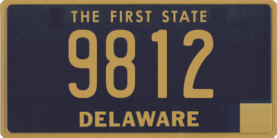 DE license plate 9812