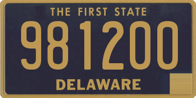 DE license plate 981200