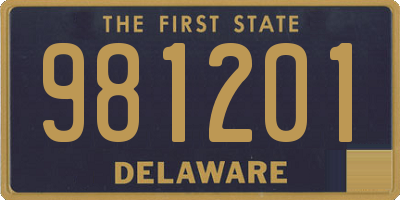 DE license plate 981201