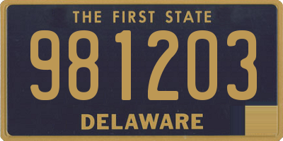 DE license plate 981203