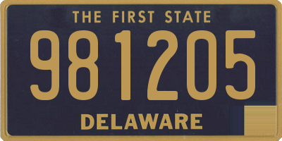 DE license plate 981205