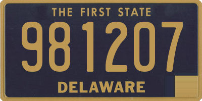 DE license plate 981207