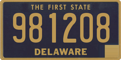 DE license plate 981208